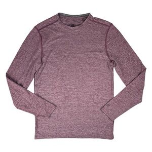 C9 by Champion Tee Long Sleeve Performance T-Shirt Mens Small Maroon Red Stretch